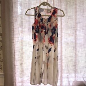 Woman’s A-line silk dress.